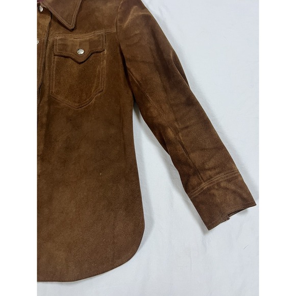 Vintage‎ Suede Jacket Woodstock California 70s Leather | Brown | Women's Small - Picture 4 of 16